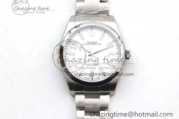 0129 Oyster Perpetual 39mm 114300 EWF 1:1 Best Edition 904L Steel White Dial on SS Bracelet SA ModernLook 2003